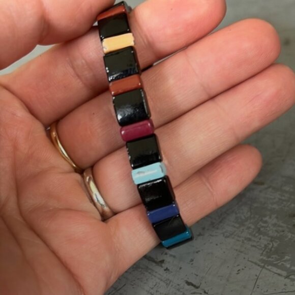 Roxanne Assoulin Rainbow Enamel Bracelet - Picture 2 of 8